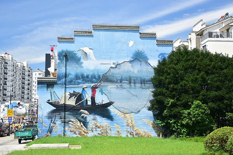 2020年8月2日拍攝的江蘇省張家港市永聯(lián)村。